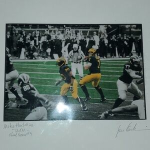 Future Chief Chad Henne #7 Mark Hart #20 U Of M Photo colored 5x7 matted